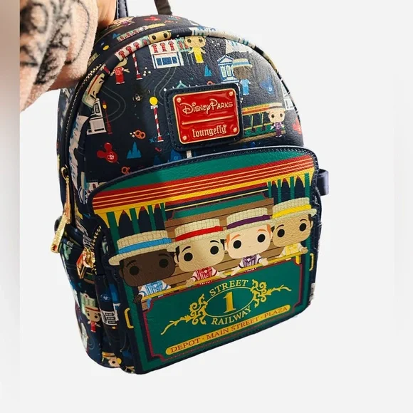 NWT  Disney Parks Loungefly mini backpack Bag Dapper Dan Main Street USA Loungefly | Bags | Loungefly Disney Parks Dapper Dans Main  main image 4